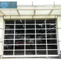 Full Clear Sectional Aluminium Glass Panel Garage Door